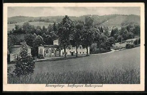 AK Seidorf i. R., Ansicht vom Gasthaus Rothergrund