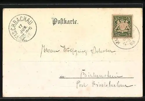 Künstler-AK Karl Heinisch: München, Gärtnerplatz, Teilansicht mit dem Hoftheater