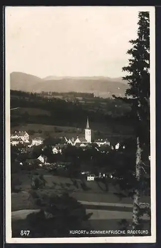 AK Radegund am Schröckel, Ortsansicht mit Umgebung aus der Vogelschau