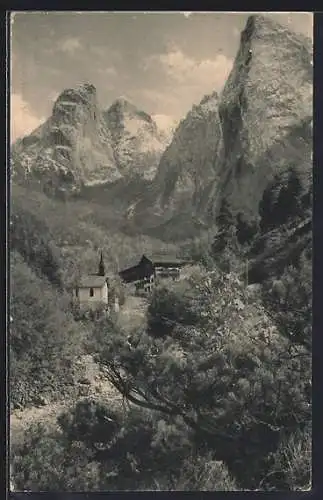 AK Kufstein, Kaisergebirge, Unterkunftshaus Hinterbärenbad