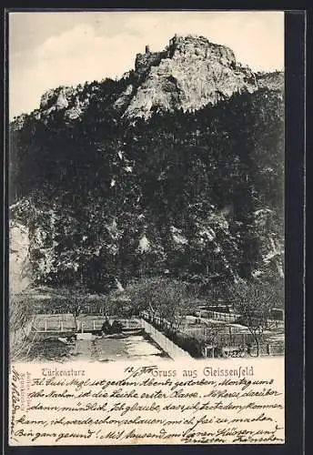AK Gleissenfeld, Ortspartie mit Türkensturz