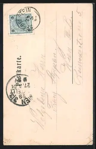 AK Gleissenfeld, Ortspartie mit Blick zum Türkensturz