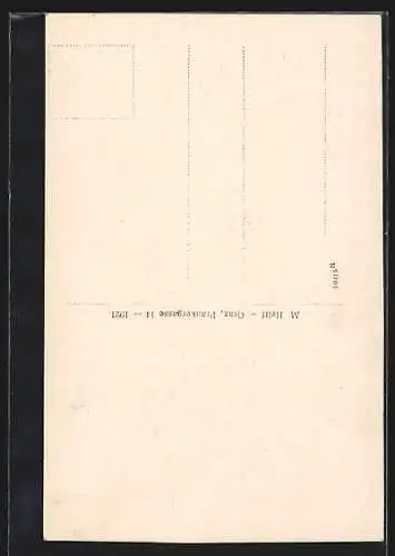 AK Eisenerz, Schloss Leopoldstein, Ansicht mit Eingangstor