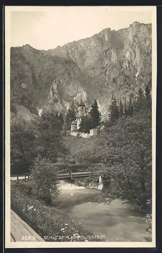 AK Eisenerz, Schloss Leopoldstein mit Umgebung