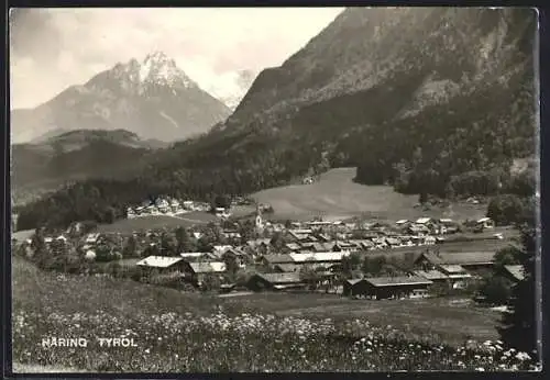 AK Bad Häring /Tyrol, Gesamtansicht mit Bergspitze