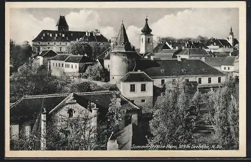 AK Horn, Ortsansicht mit Kirchturm