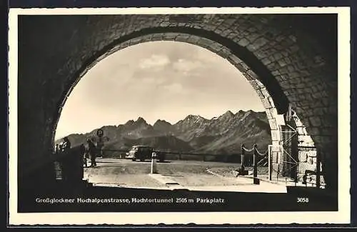 AK Grossglockner-Hochalpenstrasse, Hochtortunnel, Parkplatz