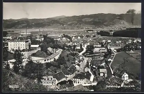 AK Judenburg, Ortsansicht aus der Vogelschau