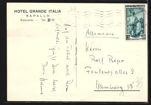 AK Rapallo, Grande Albergo Italia, Ristorante
