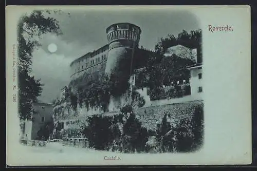Mondschein-AK Rovereto, Castello