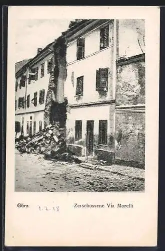 AK Görz, Zerschossene Via Morelli
