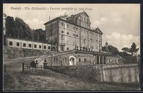 AK Frascati, Villa Aldobrandini, Fracciata principale