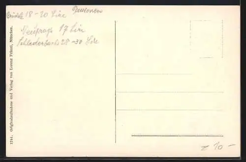 AK Prags /Pustertal, Gasthof Brückele gg. d. Seekofel