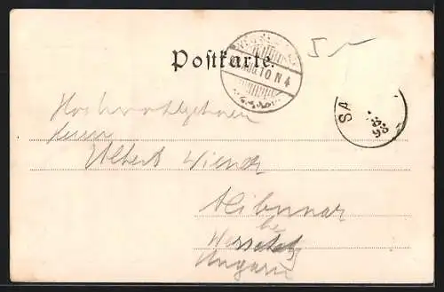 AK Tarvis, Maria-Luschari, Ortsansicht mit Wanderern