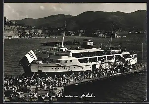 AK Portoferraio /Elba, Arriva della motonave Aethalia