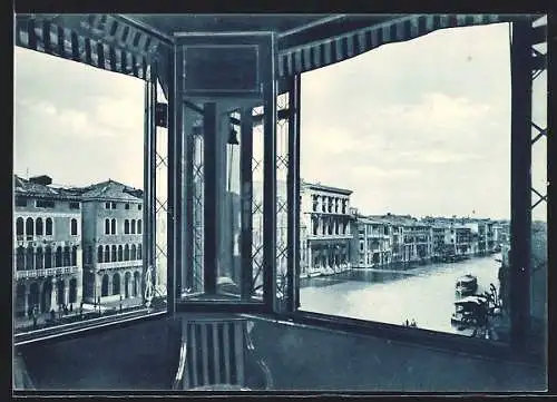 AK Venezia, Il Canal Grande visto della veranda della Pensione Casa Petrarca