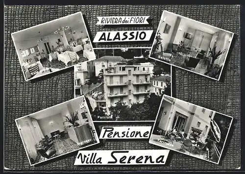 AK Alassio /Riviera dei Fiori, Pensione Villa Serena, Via Solva 10