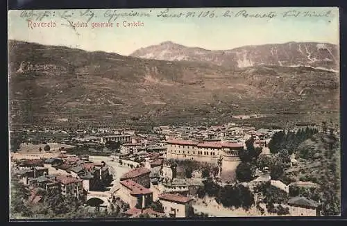 AK Rovereto, Veduta generale e Castello