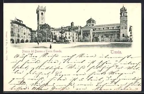 AK Trento, Piazza del Duomo e Torre Grande