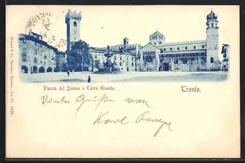 AK Trento, Piazza del Duomo e Torre Grande