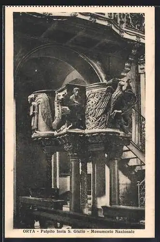 AK Orta, Pulpito Isola S. Giulio, Monumento Nazionale