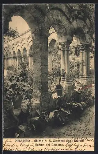 AK Palermo, Chiesa di S. Giovanni degli Eremiti, Veduta del Chiostro