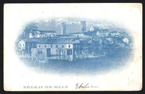 AK Mels, Panorama mit Bergen