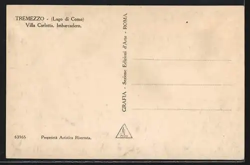 AK Tremezzo /Lago di Como, Villa Carlotta, Imbarcadero