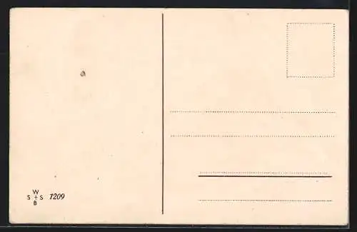 Künstler-AK Mann in eleganter Kleidung mit Hund, Flucht vor Gläubigern, Halt gegen das Licht