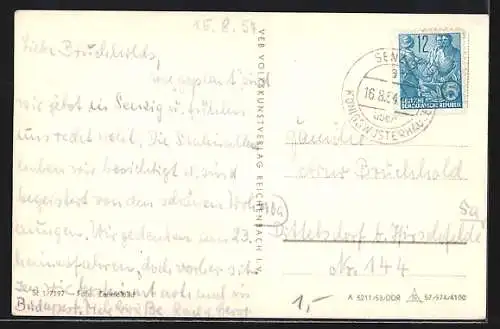 AK Berlin, Stalinallee mit Block C-Süd