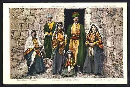 AK Jerusalem, Paysans, Landbewohner
