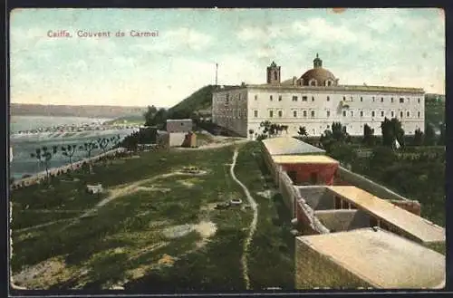 AK Haifa, Couvent du Mont Carmel et baie de Caiffa