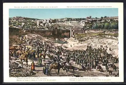 AK Jerusalem, Marché de hétail à l'étang du Sultan