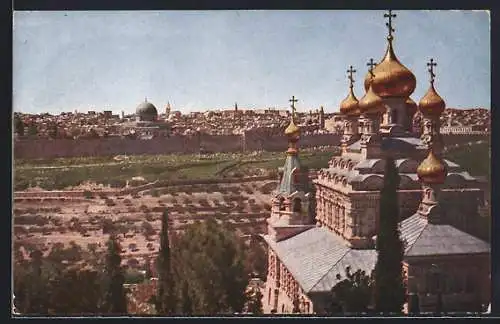 AK Jérusalem, Panorama du mont des oliviers