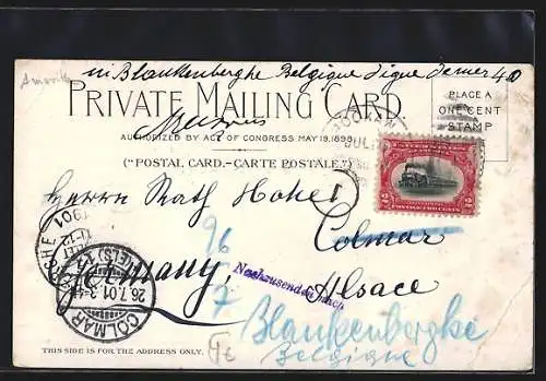 Lithographie Buffalo, Pan-American Exposition 1901, Machinery and Transport Building