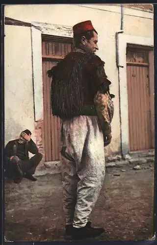 AK Costumes nationales albanaises, Albaner in Nationaltracht