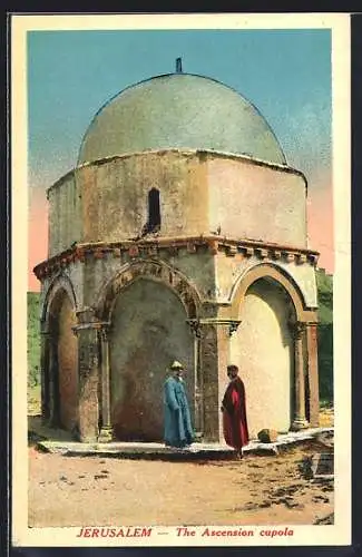 AK Jerusalem, The Ascension cupola with men