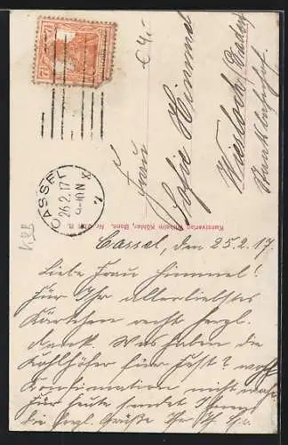 AK Kleines Kind mit einer Brotkarte in der Hand, Kriegsnot