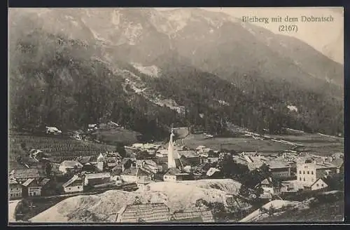 AK Bleiberg, Gesamtansicht mit Dobratsch