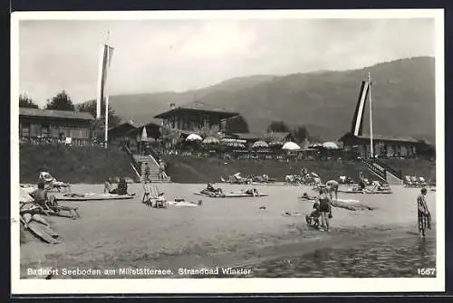 AK Seeboden am Millstättersee, Strandbad Winkler