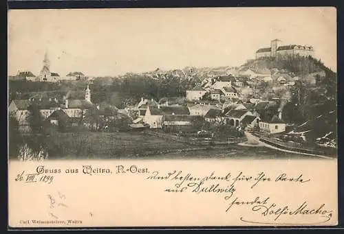 AK Weitra, Ortsansicht mit Schloss