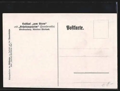 Künstler-AK Edward Theodore Compton: Grenzmarkt Oberdrauburg und Hochstadel vom Schloss Stein gesehen