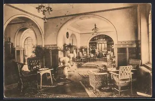 AK Königswinter a. Rhein, Grand-Hotel Mattern, Innenansicht