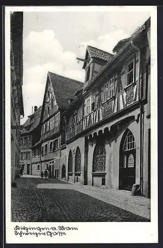 AK Kitzingen a. Main, Blick in die Schweizer Gasse