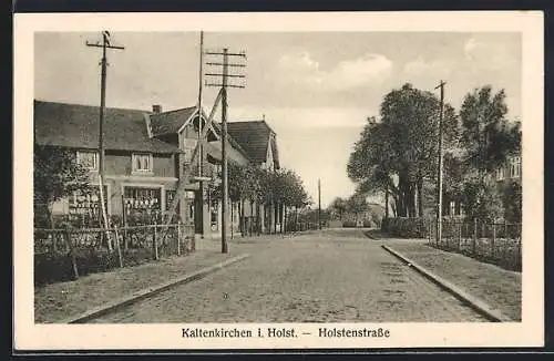 AK Kaltenkirchen i. Holst., Partie in der Holstenstrasse