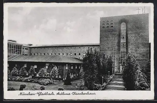 AK München-Gladbach, Asthma-Krankenhaus mit Gartenanlage