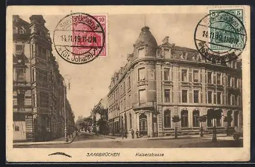 AK Saarbrücken, Partie in der Kaiserstrasse