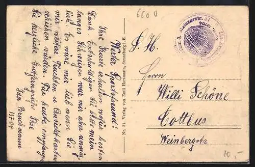 AK Saarbrücken, Partie in der Kaiserstrasse