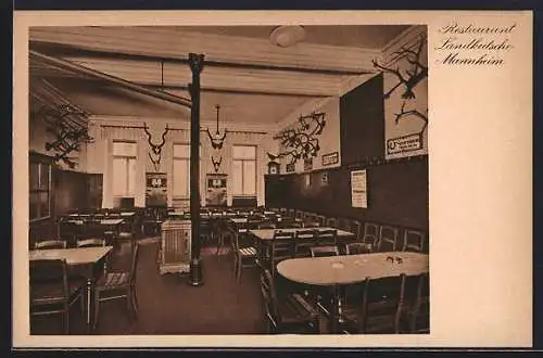 AK Mannheim, Restaurant Landkutsche, Strasse D5,3