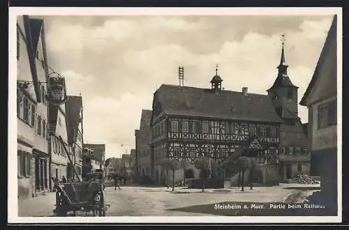 AK Steinheim a. Murr, Partie beim Rathaus